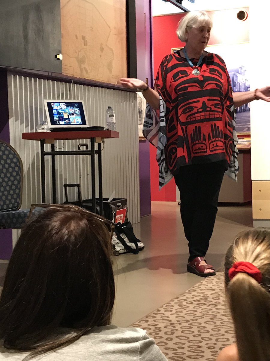 Session C, our final session of the annual #BookFest on #VancouverIsland, has just started. And Margriet Ruurs is presenting at the Museum Gallery.