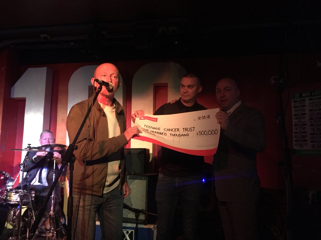 Thank you <a href="/MarchOfTheMods/">March Of The Mods</a> for coming to <a href="/100clubLondon/">The 100 Club</a> to celebrate raising £500,000 for <a href="/TeenageCancer/">Teenage Cancer Trust</a>. How amazing was @AlfieCarpenter!!!