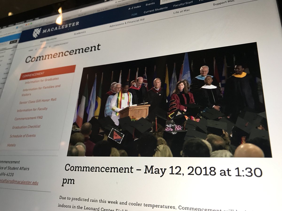 Snowgloeb's tweet photo. Just wrapped up our second year providing web streaming for @Macalester Commencement. Broadcast production by Common World Productions, event production by @AlliedProAudio https://t.co/0YbuXqkbwy
