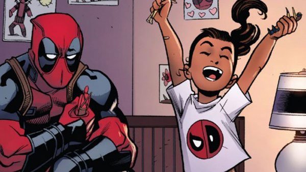 NerdFacts1's tweet photo. Wade Wilson aka Deadpool has a daughter named Ellie and when he first saw her he said "she's too beautiful". -D #DeadpoolWeek https://t.co/w5b7w0hUT8