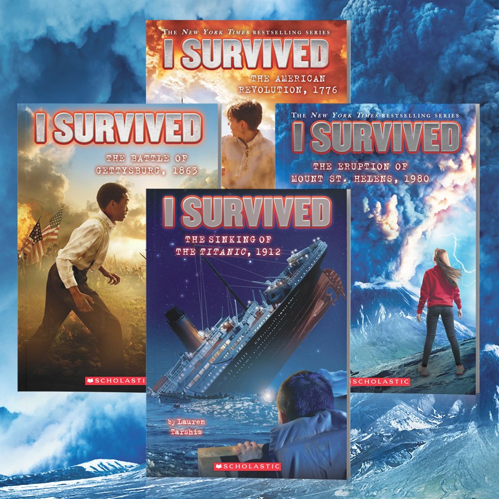 Volcanoes! Sharks! Tsunamis! Readers in grades 2-7 will love reading about history’s biggest disasters in the thrilling I Survived series! bit.ly/2I90Ut0 #HistoricalFiction #Volcanoes
