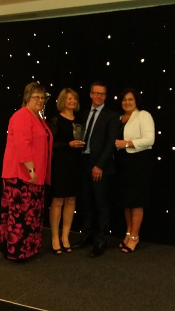 Well done to Andrew &amp; Helene Goodwin who received an award - foster carers of distinction at the Foster Carer of the Year Awards 2018 <a href="/WesternHSCTrust/">Western Trust</a>  #FCF18