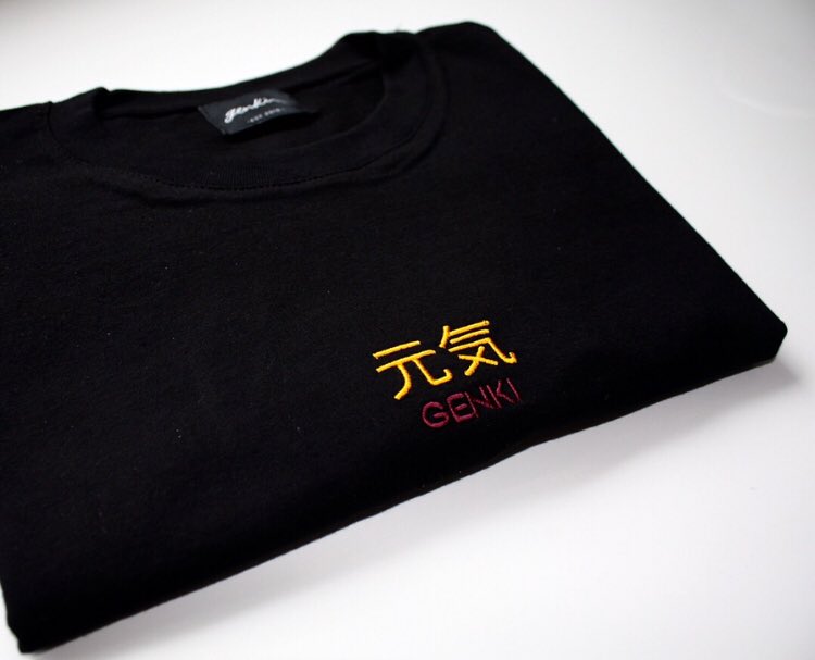 GenkiLifestyle's tweet photo. CUP FINAL SPECIAL. 
SS18. Black Sakura Tee. 100% Claret and Amber embroidery, labelled with signature Genki branding. OUT NOW...
https://t.co/ydYvoQD3EV https://t.co/QV59Vynv3o