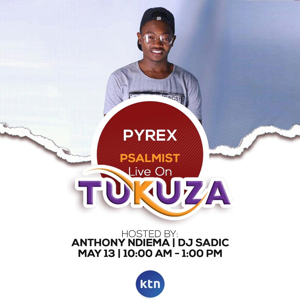 PyrexKenya's tweet photo. Today   .
Tune to 
@KTNTukuza . 11-1pm
I'll be live. Get to learn more about me  😊😊 https://t.co/cc95GTLgLz