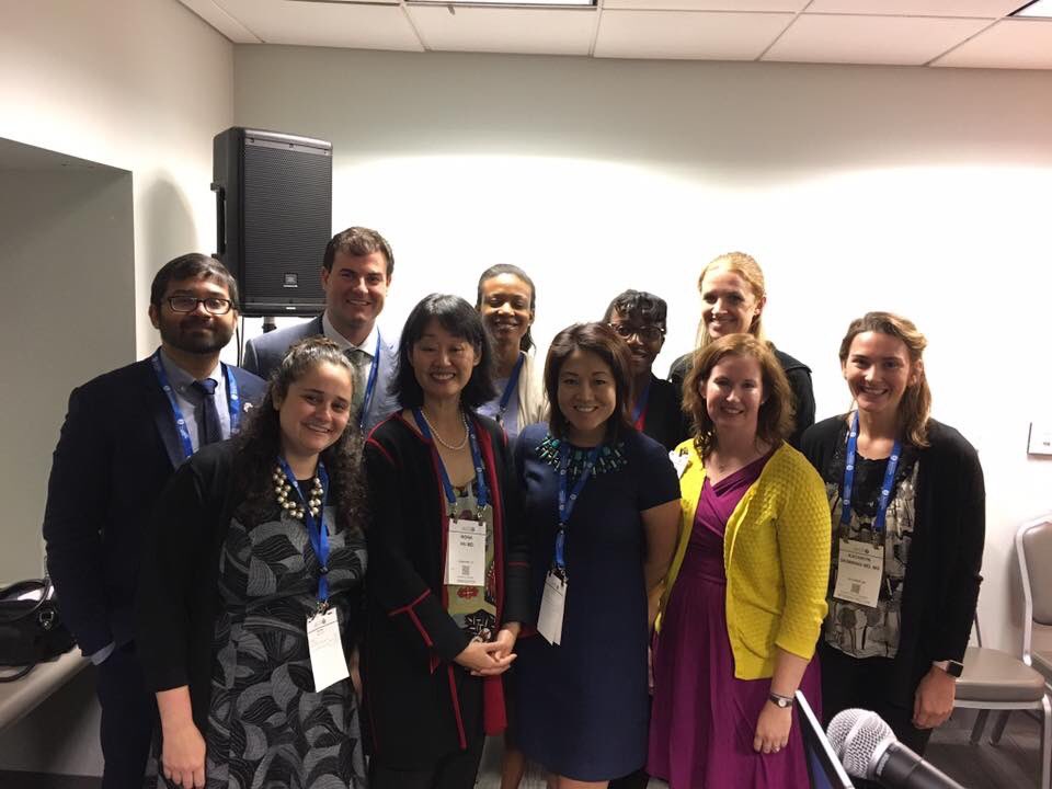 drjessigold's tweet photo. Our APA leadership fellowship group (well some and dr Hu) looking fly and smart after our presentation at #apam2018 @chandan_khandai @chaya1981 @LauraPientka @APAPsychiatric @DrAlthaStewart @RannaParekh @APAHealthyMinds @StanfordPSY https://t.co/dLCKgPGSXG