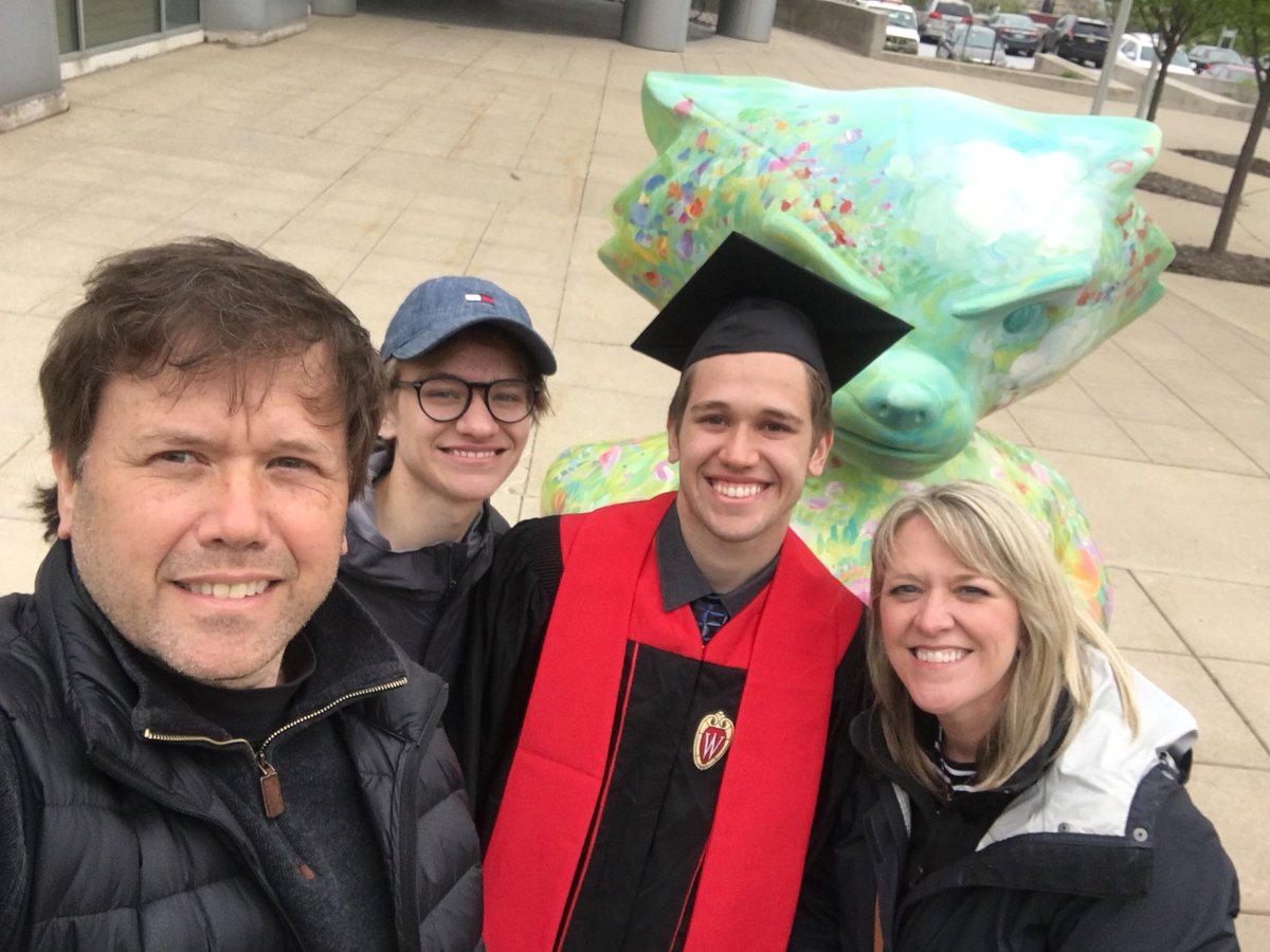 Congrats to Clark! A top 20% grad and now a UW-Madison alum! So proud of him!