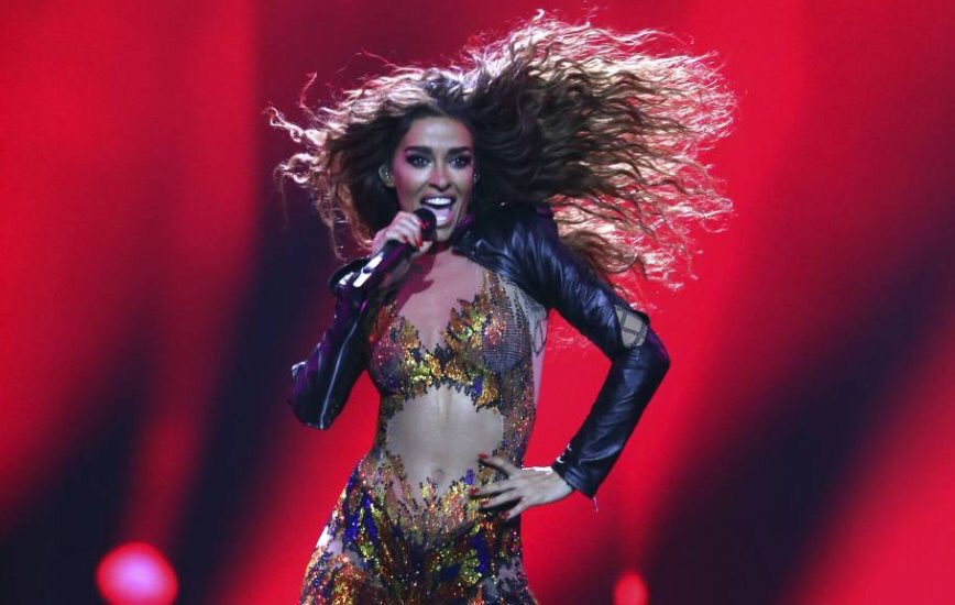 Tassio2316's tweet photo. Perfection!!! show em how it’s done girl!!! 🇨🇾🇬🇷 #Eurovision #eurovisiongr https://t.co/N8iRf9i7ap