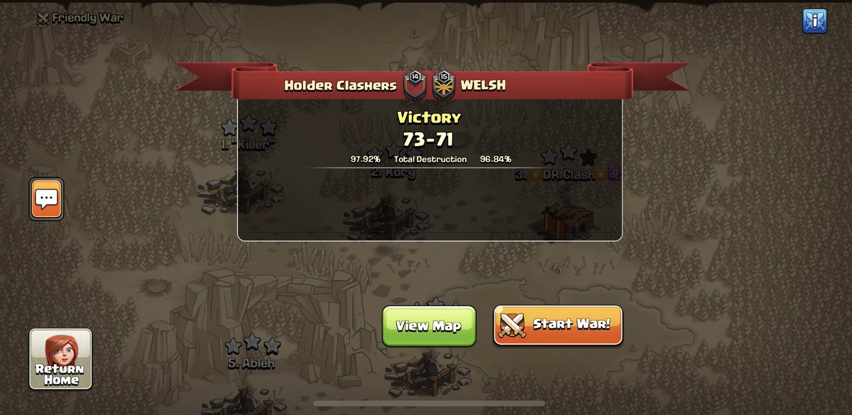 We’ve done it!🍍 HC has made the playoffs for CWLL in our first ever season of CWL 😍 from 0-3 to a 6-4-1 record and cluchted the top spot in the inferno tower division. Gg to <a href="/welsh_coc/">Welsh-CoC</a> and thank you guys for an awesome war! It was really close at the end with those 11v11s 👍🏻