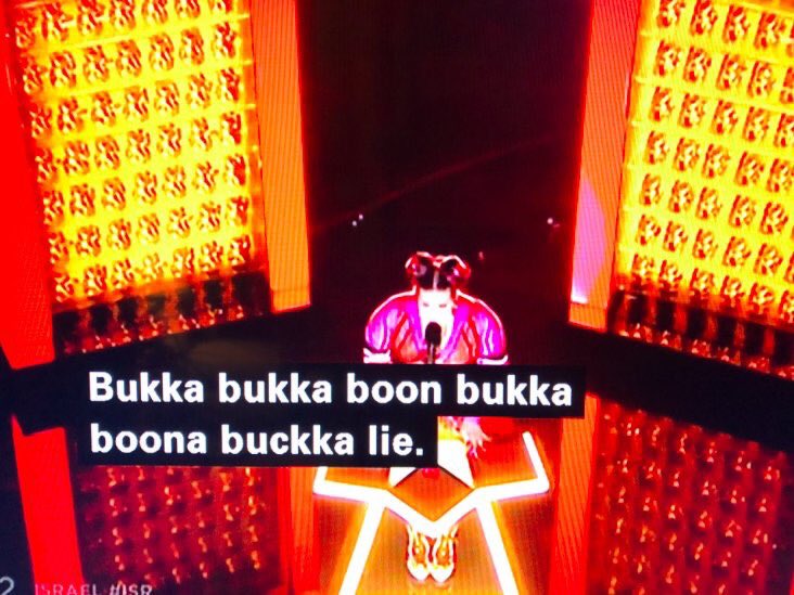AndUlv's tweet photo. If Israel wins Eurovision one could say that Alexander Rybak was right. #thatshowyouwriteasong #eurovision https://t.co/H7LXFBr4xi