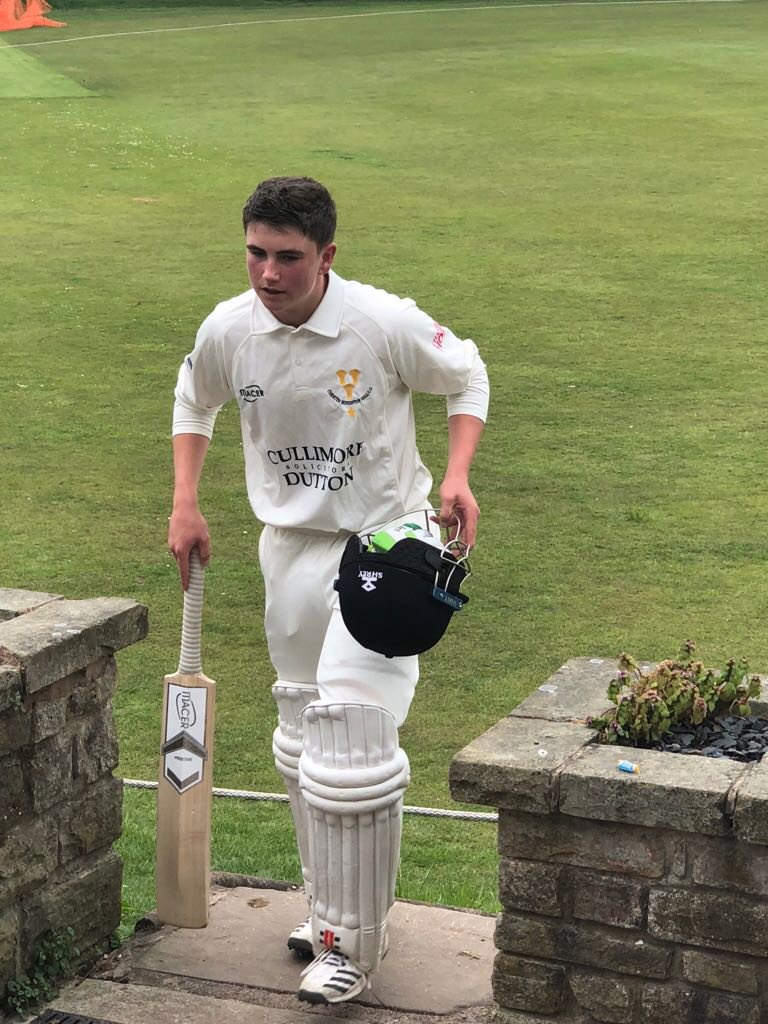 danriley1976's tweet image. Fantastic first 50 (not out) for Reg Wyatt today at Macclesfield in a 176 run victory @CBHCC 2’s @cricket_macer #properplayer