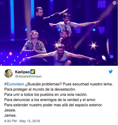 BuzzFeedEspana's tweet photo. Estos son los mejores memes de #Eurovision 2018: https://t.co/uoTn0SvI7C https://t.co/lDEa0FCde6