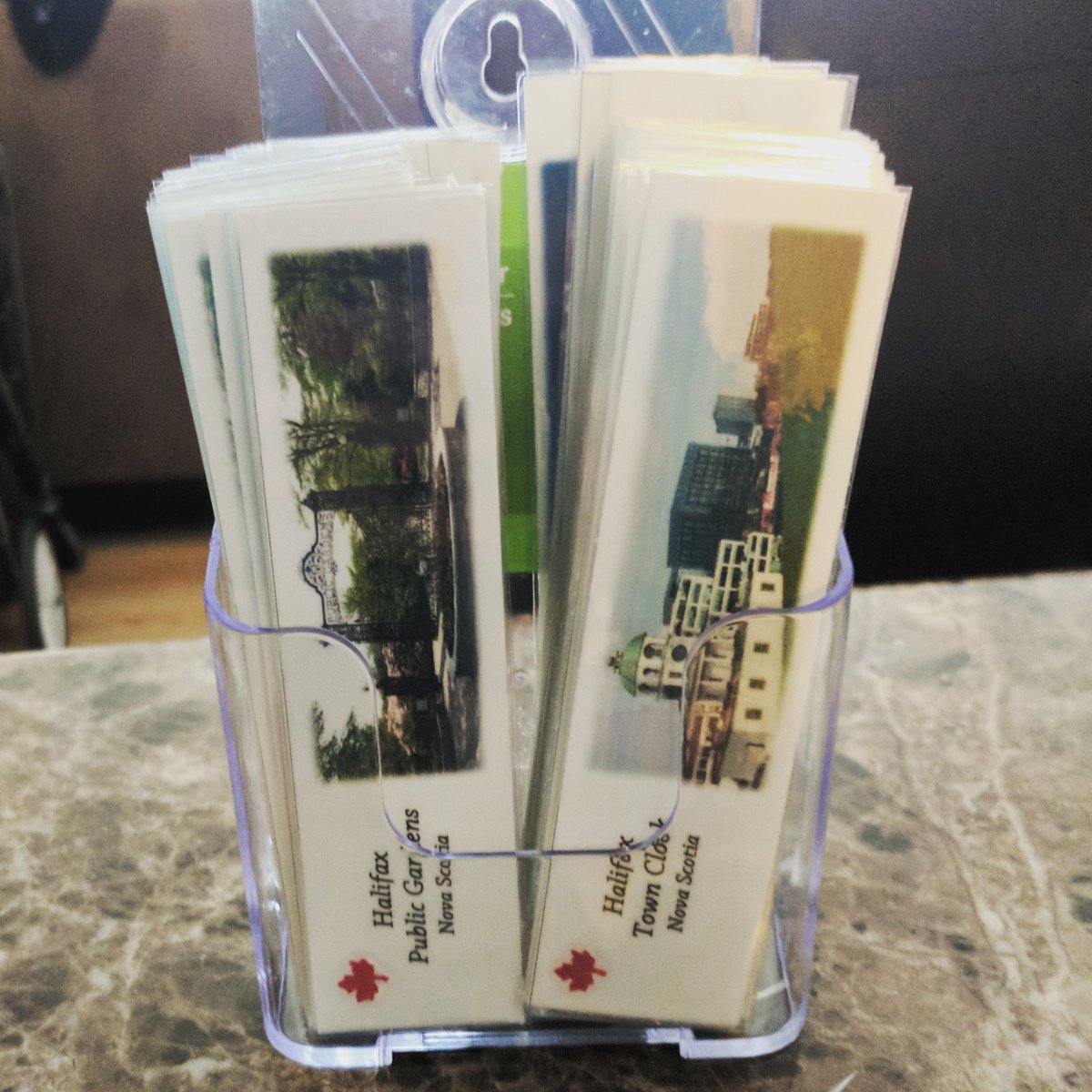 MJMarteliHfx's tweet photo. New delivery done! You can find us now at @MurphysHalifax on the Waterfront! #Halifax #souvenir #gifts #bookmarks #NSlandmarks #NovaScotia #localHalifax #shoplocal https://t.co/HtyUjy037a https://t.co/ZugFWMJLbn
