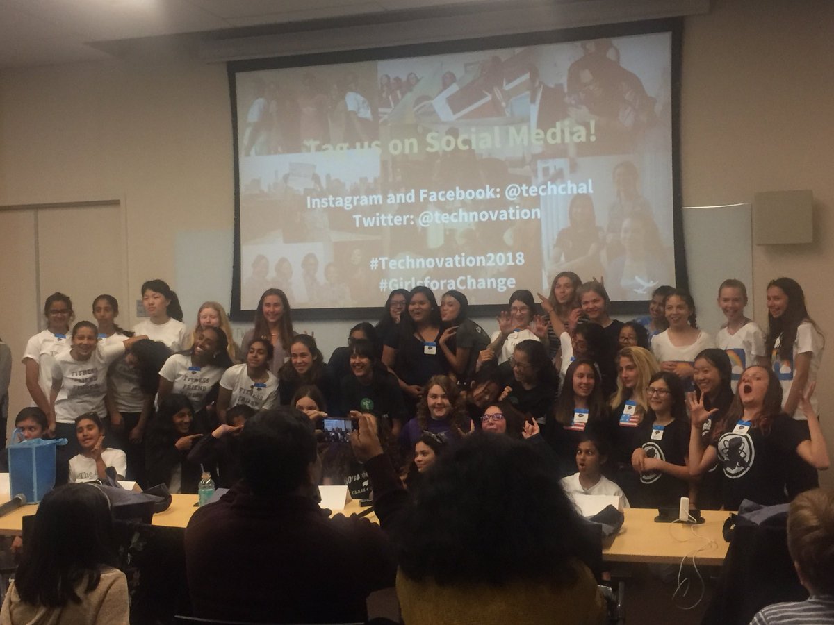 Technovation regional pitch at salesforce Sf such an empowering experience for everyone. These middle school kids are so inspiring. #CSinSF #technovation