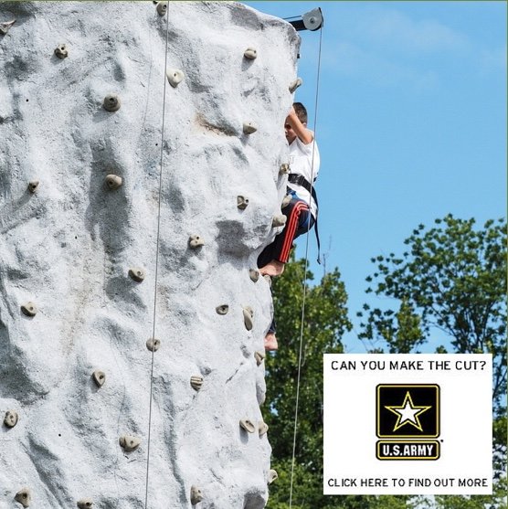 StotesRegatta's tweet photo. We are proud to welcome the @USArmy to #Stotes2018 as part of our university partners. Swing by the #USArmy rock climbing wall at Stotesbury Village! #stotes #schuylkillnavy #boathouserow #rowingchangeslives https://t.co/p8C4hSa91j