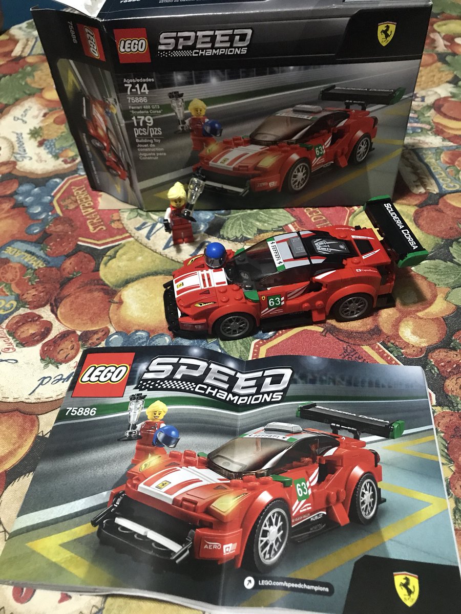 BettoServent's tweet photo. El primer @LEGO_Group Speed Champions de la temporada 2018: @Ferrari 488 GT3 @Scuderia_Corsa ! Ojo al detalle incluyente de género, mujer piloto. Así cómo el trofeo. 🚗 🏆 

#Lego #SpeedChampions #Ferrari #488GT3 #ScuderiaCorsa #Aero #Hublot #CapitalSource #FerrariSiliconValley https://t.co/uLuNaIwmPM
