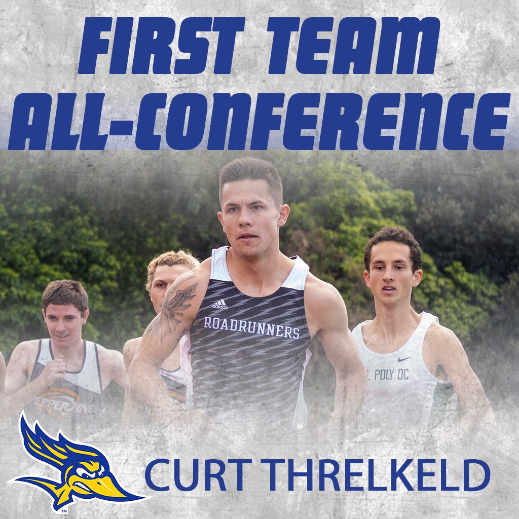 CSUBAthletics's tweet photo. #CSUBtrack: Curt Threlkeld is a #WACotf CHAMPION! The sophomore ran the 800m in 1:54.52 to earn the gold medal π₯and First Team All-Conference nod ππΌ #allrunners https://t.co/0CV66vVYLE