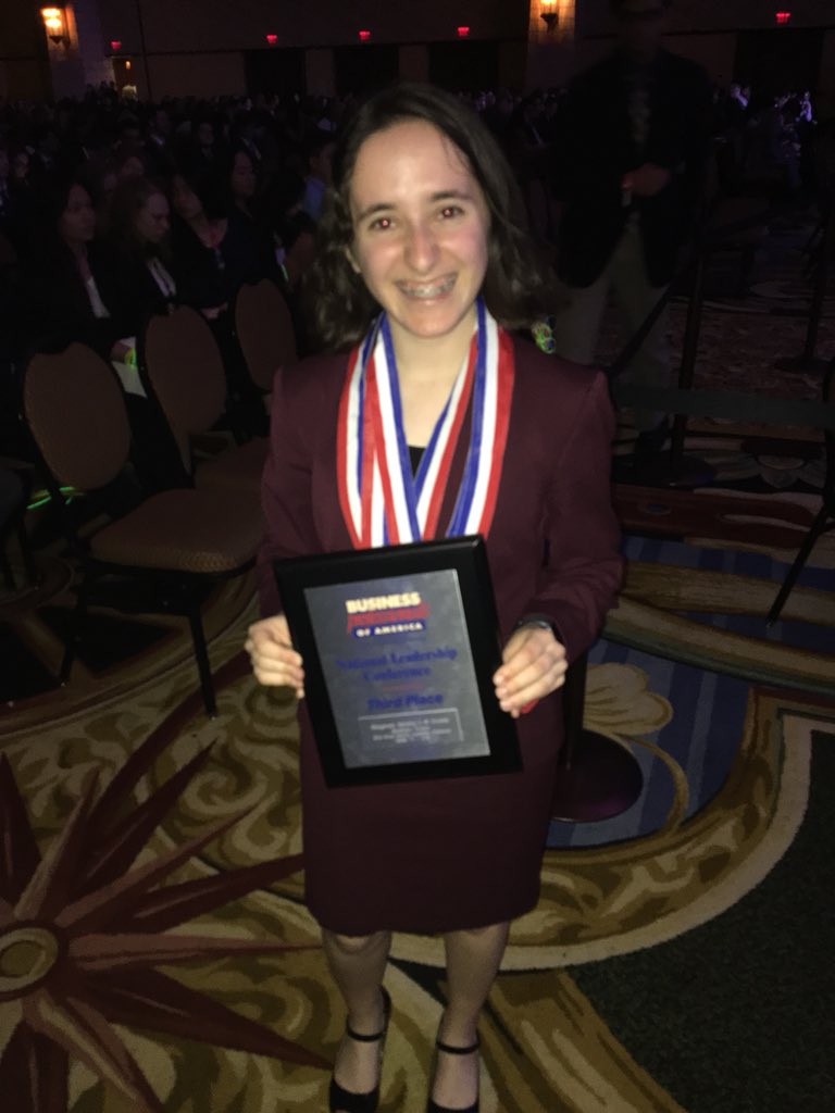 Way to go Alexis for taking 3rd in MMHR concepts!