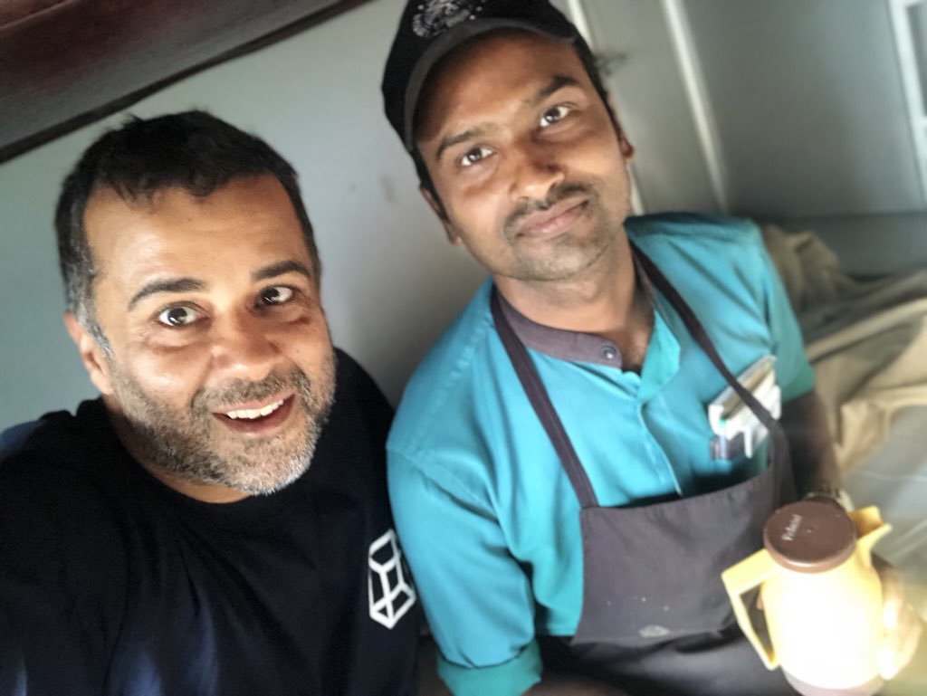 His name is Ramashish Gupta, he is from Gaya. He gave me better service today in Shiv Ganga Express than many business class airplane cabin staff. Just wanted to say thanks! And nice clean train too. @irctcofficial