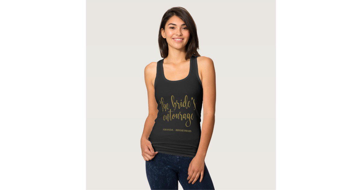 BShowerIdeas's tweet photo. The Bride's Entourage Gold Glitter Tank Top
#BridalParty #BridalShower #BridesEntourage #Bridesmaid #Bachelorette #Shirts #Tank https://t.co/83As8n92Kt https://t.co/zJdrdogBy0