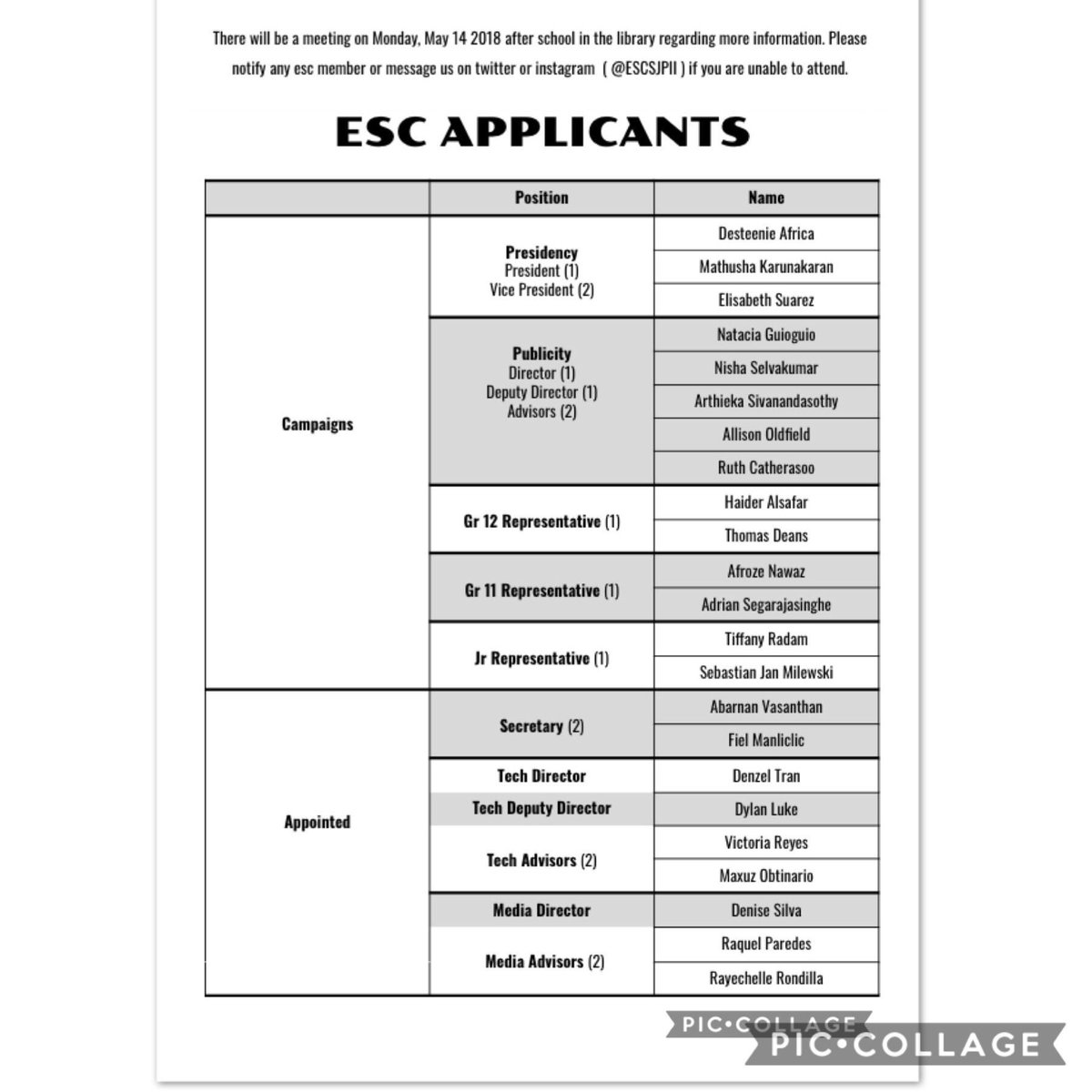 ESCSJPII's tweet photo. HEY PANTHERS‼️ESC APPLICANTS ARE UP🗣‼️Look Below⬇️ for more info📝‼️ https://t.co/W0pIia4izz