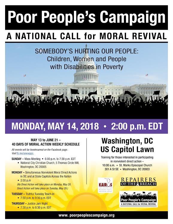 womensmarch's tweet photo. Honored to join the #PoorPeoplesCampaign on Monday, May 14th, in Washington, DC at 2pm. The most marginalized communities are counting on us. BE THERE. https://t.co/4ofrHHjySJ