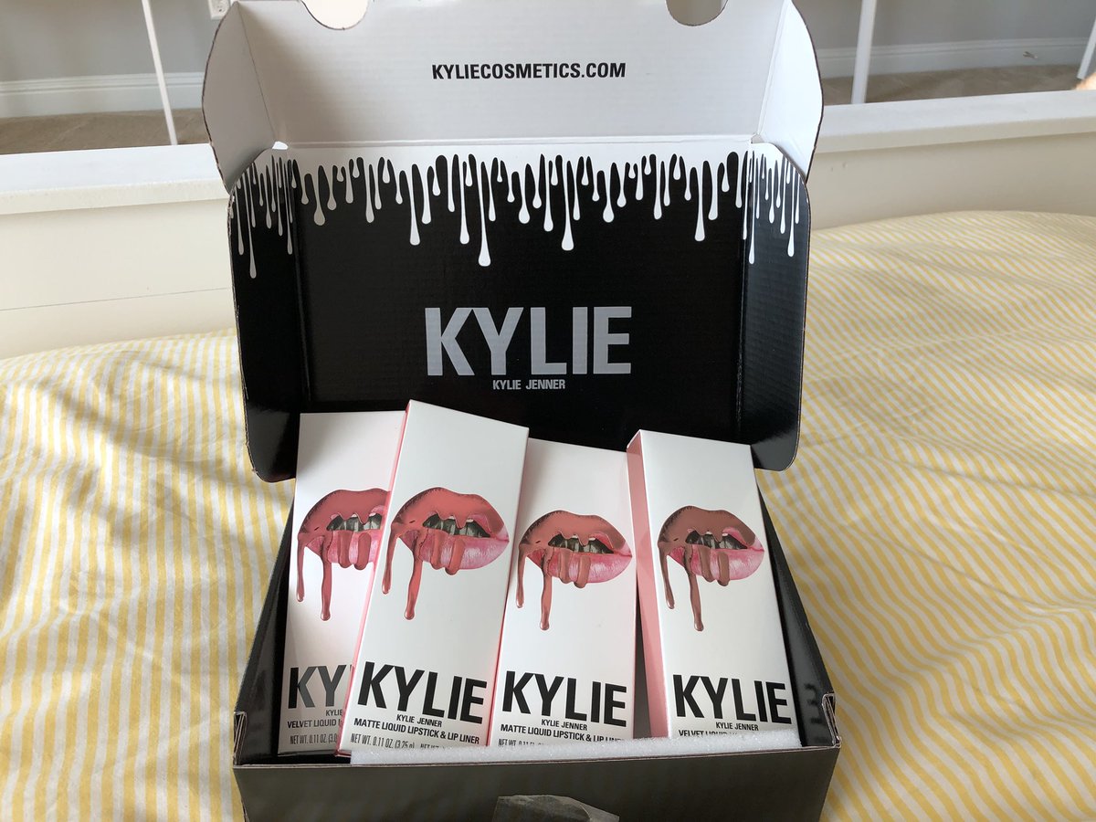 PedsPsychMom's tweet photo. @KylieJenner I can’t wait to try these lipsticks!! #firsttime #KYLIECOSMETICS #BOGOSale https://t.co/6eu8zTjXtX