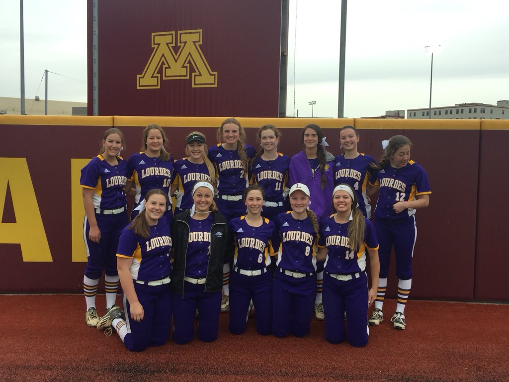 blynnMack's tweet photo. Final in softball DH Rochester Lourdes defeats Rockford 8-4 &amp; 11-0. Clara Radloff 2 run walkoff HR in game 2. @LHSEagles @SeanTehanABC6 @PatLund63 @PBFeldy @mnsoftballhub https://t.co/7JXJOPEprQ