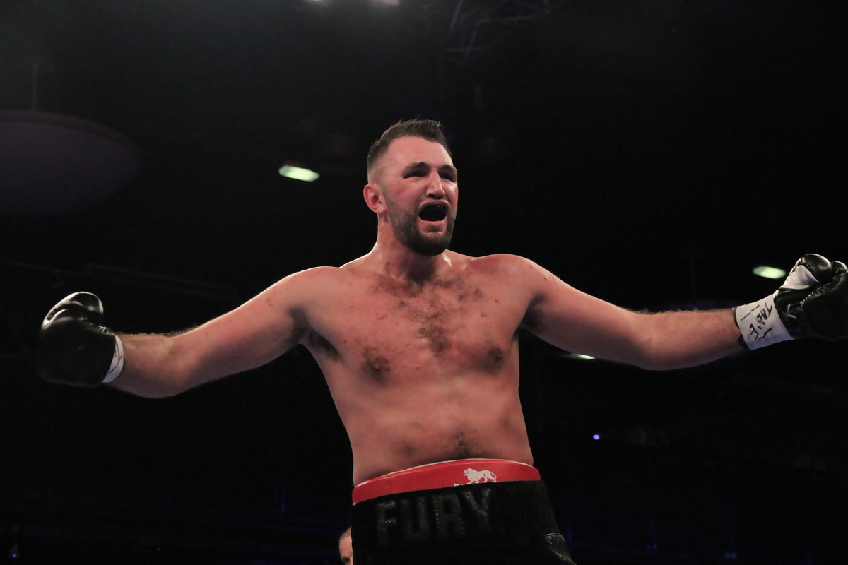 aneelahmad's tweet photo. WINNER @hughiefury BIG KO  @channel5_tv @Channel5Sport @HennessySports @peterfury @McDonaghPeter @Smarshall1991 #sextonfury #britishheavyweightchampion @MTKGlobal #ANDTHENEW #TeamFury https://t.co/KPJluoelZ3