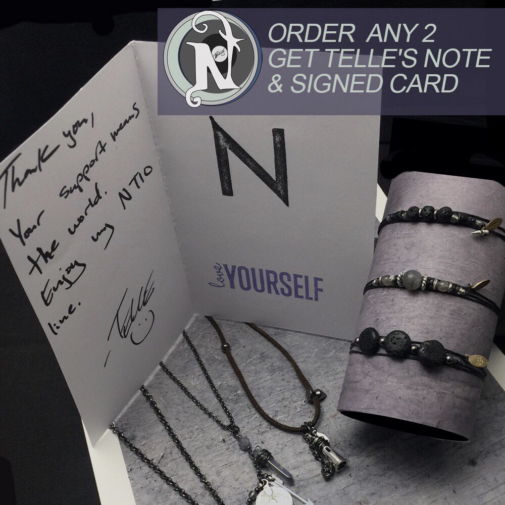 NeverTakeitOff's tweet photo. We only have a few hand signed @tellesmith cards left when you purchase ANY 2 items from his line! ❤️💋 They’re selling super fast!! After you've done that, go pick up the new ”Violent Noise” record 🎶 We love it so much! 💿
https://t.co/qLlUwtwJRY https://t.co/SRN2EU68VN
