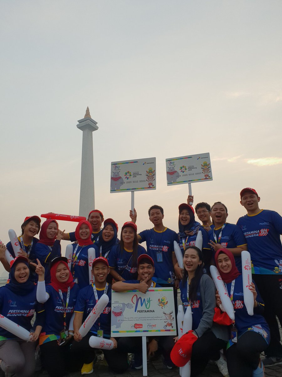 pertamina's tweet photo. Sobat, main ke Monas &amp; area CFD Jakarta, yuk! Kita ramaikan Parade Asian Games 2018. Ada Bung Ben sang maskot Pertamina juga, lho! 

@KemenBUMN

#Pertamina #KobarkanKebaikan #AsianGames2018 https://t.co/KxY8BH7JmT