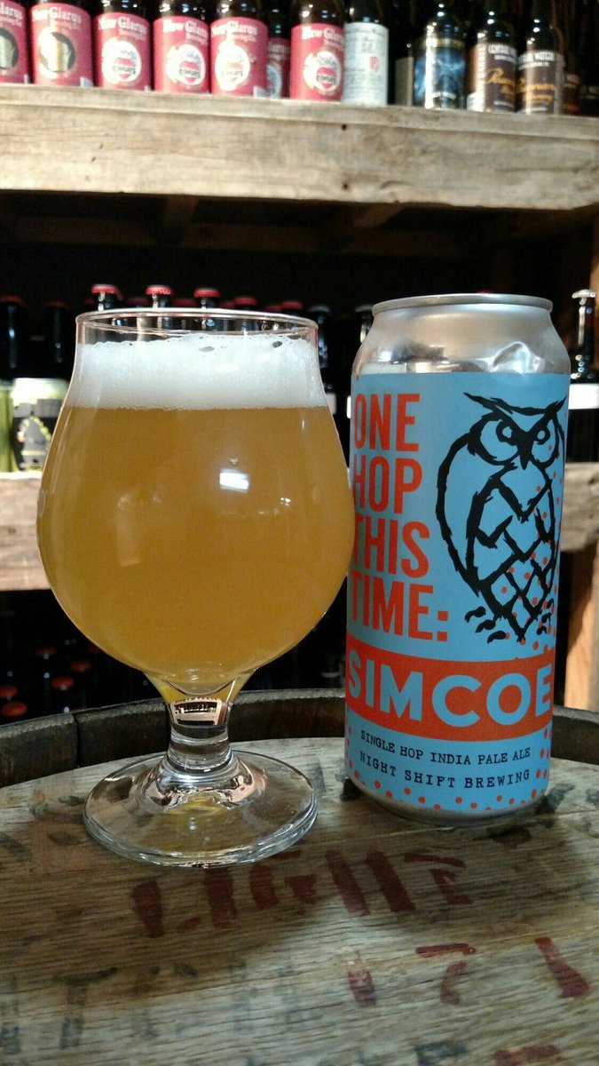 GruhlkeBrew's tweet photo. Drinking a One Hop This Time: Simcoe from @NightShiftBeer .  Thanks, @anime_daddy247 ! https://t.co/UGpMWR19QR