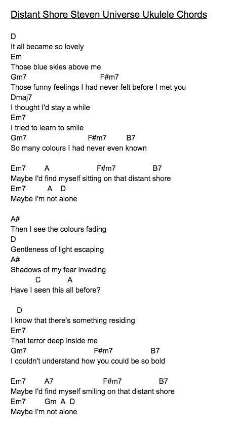 Ladylauren On Twitter Distant Shore Steven Universe Ukulele