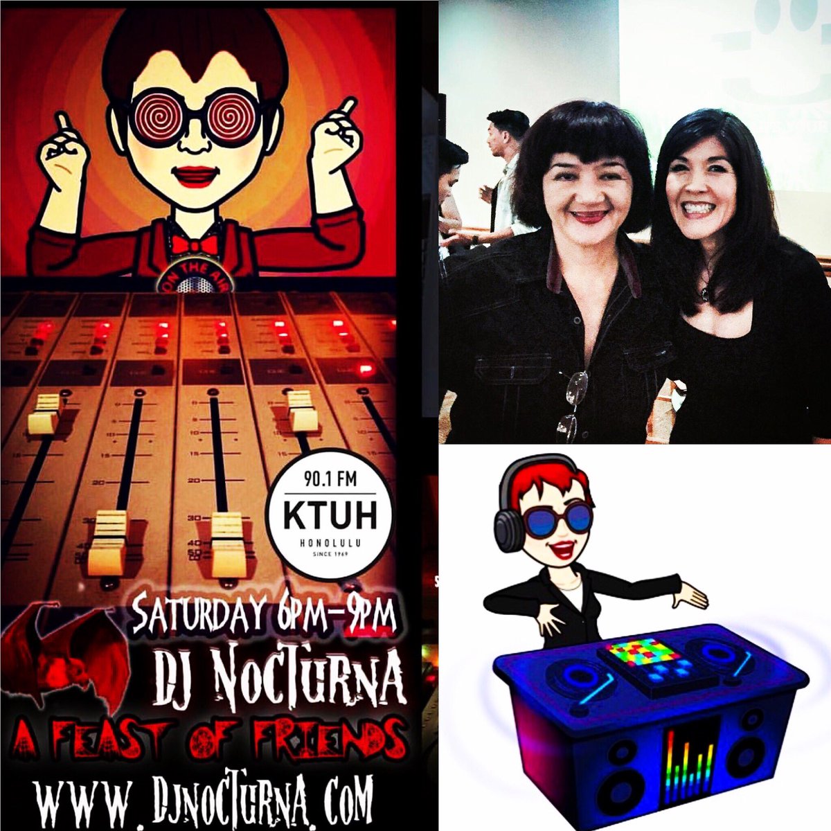 djnocturna's tweet photo. My guest tonight, 6pm -9pm on A Feast of Friends @KTUH_FM 90.1 is @AliceInoue Stay tune for details You know it’s going to be a good show 
Listen here :  https://t.co/SrRfhxO5l4 
https://t.co/942xe1pYMm
#DJNocturna #KTUH #AliceInoue #HappinessU  #TalkRadio #postpunk #80s #goth https://t.co/DOWhKgAqK5