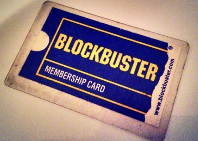 TungPointO's tweet photo. My Blockbuster Videos Membership card, along with Hollywood Video  #StuffInMyJunkDrawer https://t.co/iciIw0rWp9