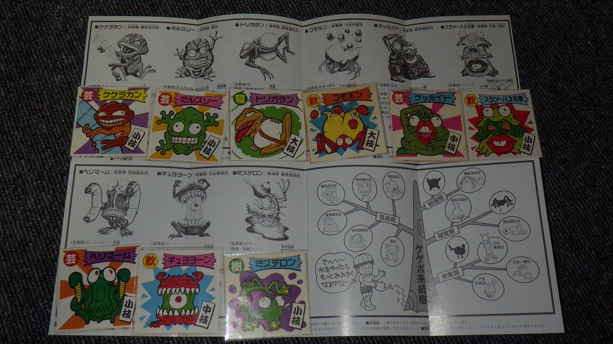 ゲゲボ魔獣研究②】ゲゲボ魔獣は1弾6種、2弾3種の計9種類商品化