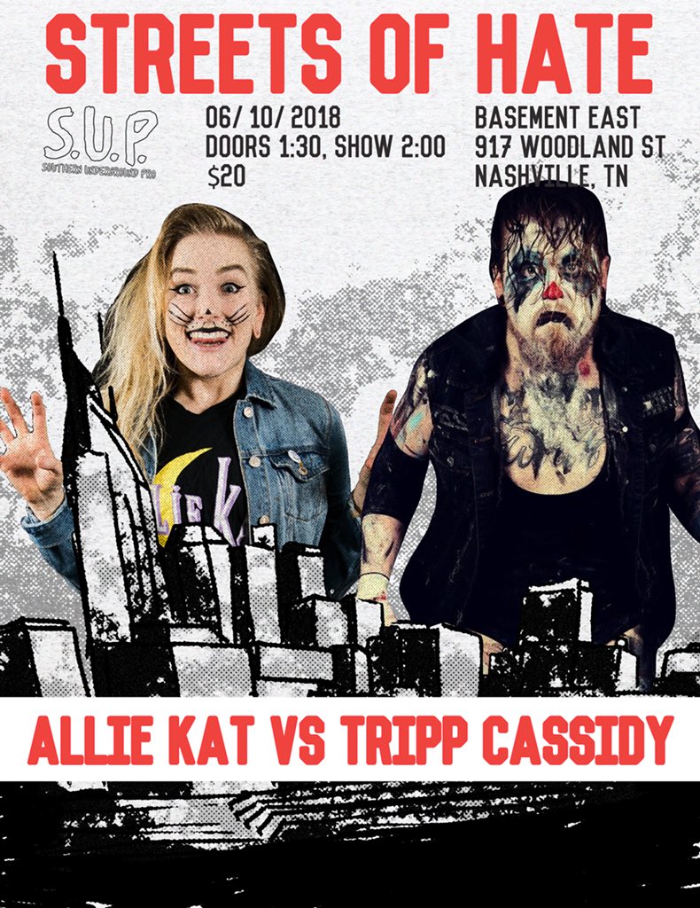 sup_graps's tweet image. MATCH ANNOUNCEMENT 

On 6/10 at #StreetsOfHate we’ll have the returning and @TheMTClassic competitor @b000giebear face the returning @TrippCassidy!