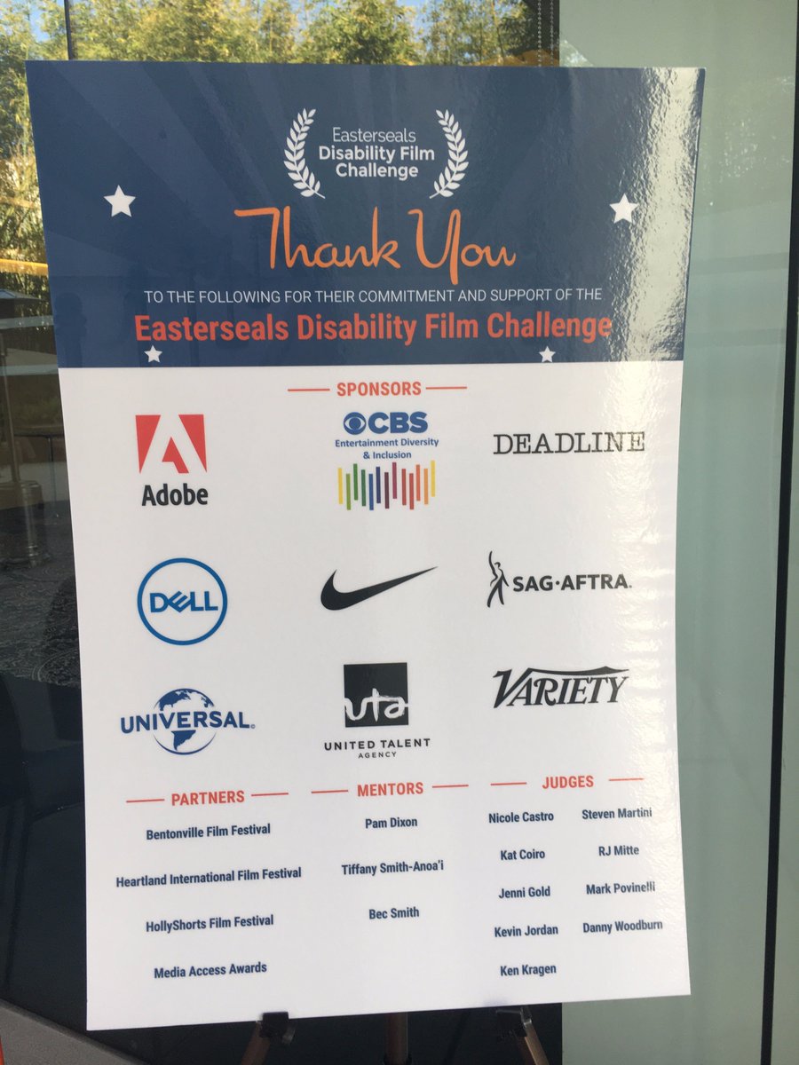 MarkWhitleyCEO's tweet photo. Thank you to our partners @BFFfestival @HollyShorts @heartlandfilm @MediaAccess4All mentors #PamDixon #BecSmith and @TSmithAnoai &amp; judges @RjMitte @KatCoiro @directorgold @markpovinelli @DannyWoodburn @KenKragen @stevenmartini #KevinJordan #NicoleCastro https://t.co/6mC9LqWe4v