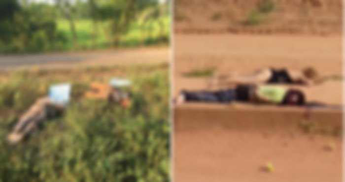 SinEmbargoMX's tweet photo. Los cuerpos de tres hombres y una mujer, junto a narcomensajes, son abandonados en Acayucan, Veracruz https://t.co/gVL9Ukc6q1 https://t.co/cSKUkLiA9K