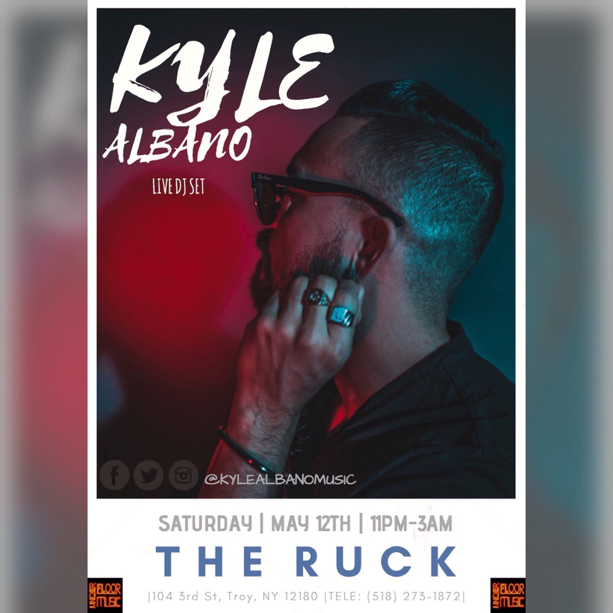 KyleAlbanoMusic's tweet photo. Tonight at @GetRuckedTroy @UnderFloorMUSIC https://t.co/EQ5Hm2kCui