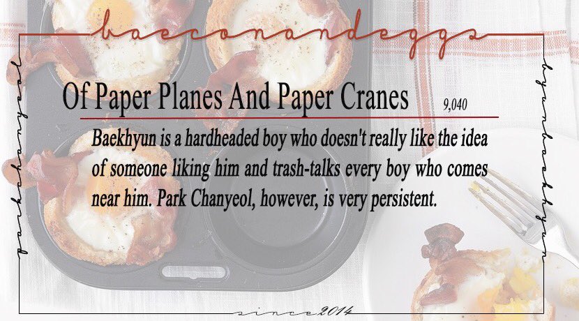 baeconandeggs's tweet photo. [ DAY 5 ] 🛵

BAE051 | Of Paper Planes And Paper Cranes | PG13 | Humour, Romance, Smut, Fluff | 9040

https://t.co/KzFdnLV58R https://t.co/enlJJN7vRO