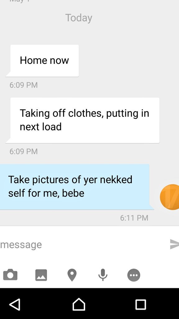 KAMJ_Sculptor's tweet photo. That awkward moment when your best friend's wife's phone number is almost identical to your own and they text you for a naked laundry update. Or at least you HOPE it goes that way. @Boogie_138 https://t.co/6HLRa0UZOq