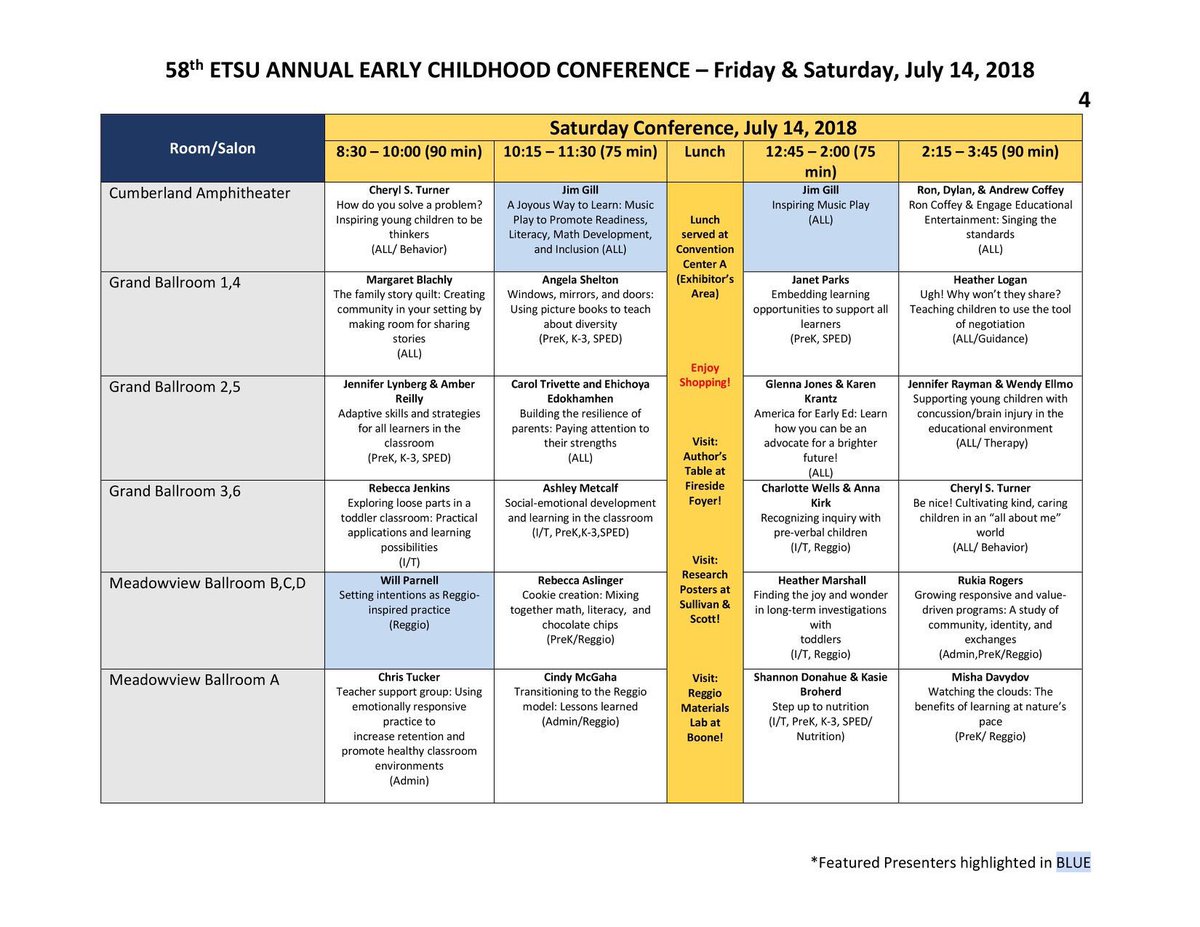 etsuEC's tweet photo. Attending our 2018 ETSU Conference? It’s almost summer! Take a look at our exciting presentations, and register before it’s too late! https://t.co/NTumUuQkyf