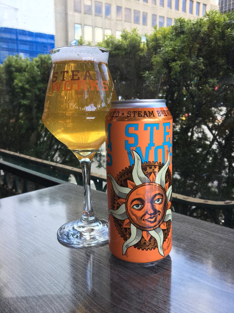 Summer’s here! Come grab our Summer Ale on tap and by the can at our pub or wine store. It’s always summer at Steamworks #summer #brewery #BCCraftBeer