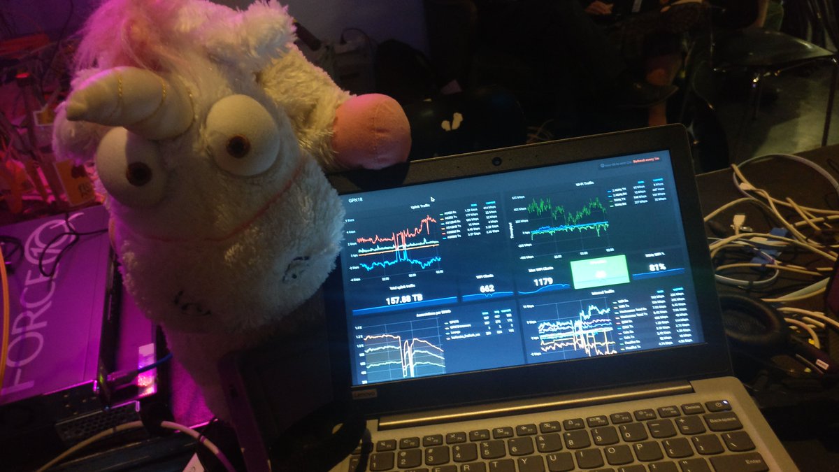 MyIgel's tweet photo. Das @gpn_noc sagt: "Use most #Bandtwith" https://t.co/Mhq22QilVL