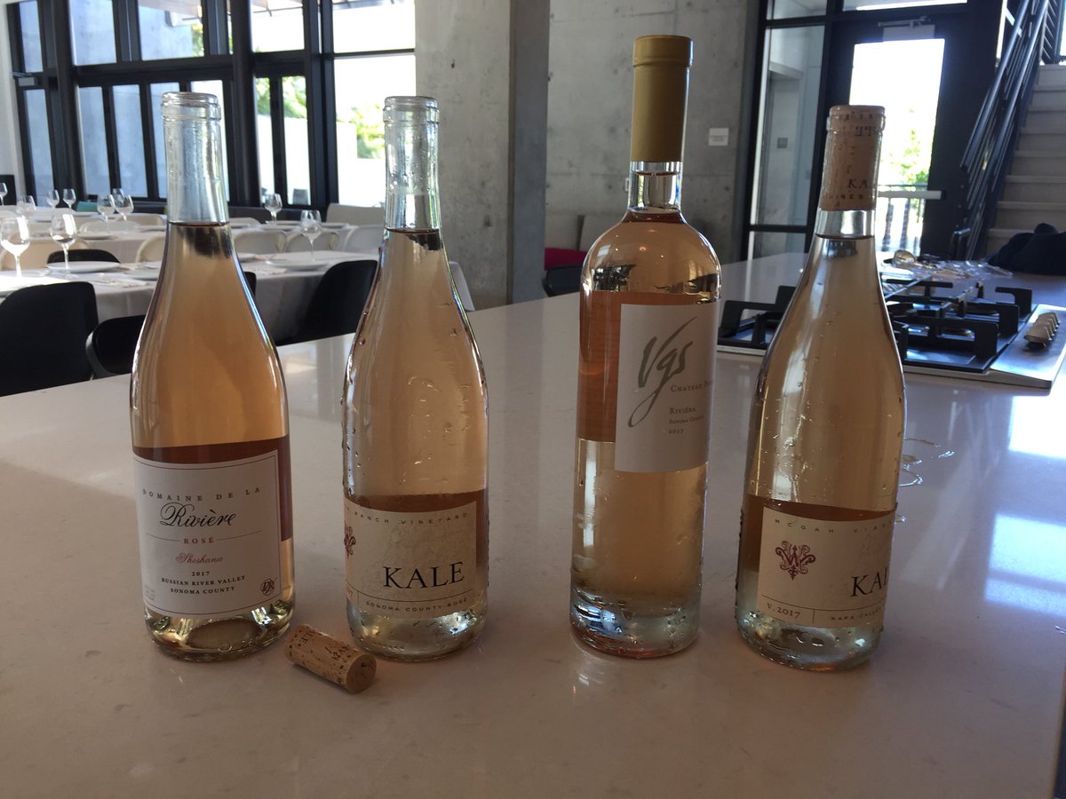 kalewines's tweet photo. Getting ready for our Rosès by Kale Anderson party tonight! #domainerivière @VGSPotelle @FountngroveAVA #kickranch #rosèallday https://t.co/J99YhWqAbe