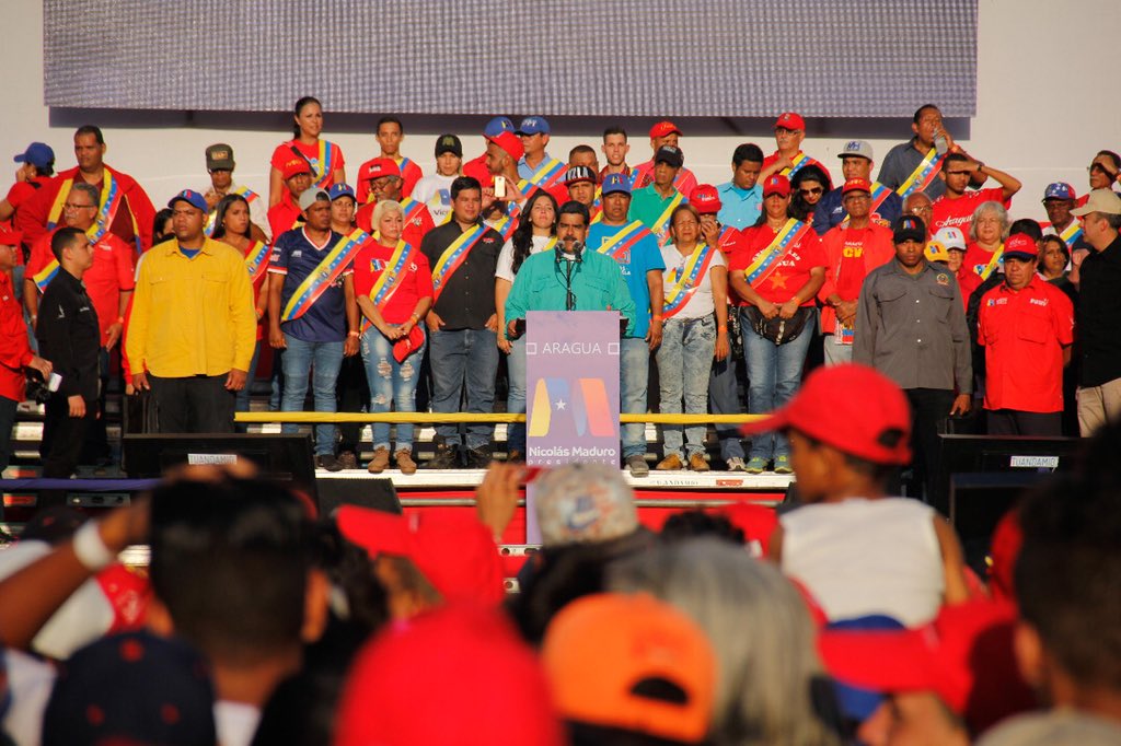 RMarcoTorres's tweet photo. #12May el próximo 20 de mayo nuestro pueblo de #Aragua convertido en avalancha  revolucionaria saldrá a reafirmar su lealtad al presidente @NicolasMaduro y su decisión de ser irrevocablemente libre y soberano #SiQuieresPazVota https://t.co/F1cFL95e4m