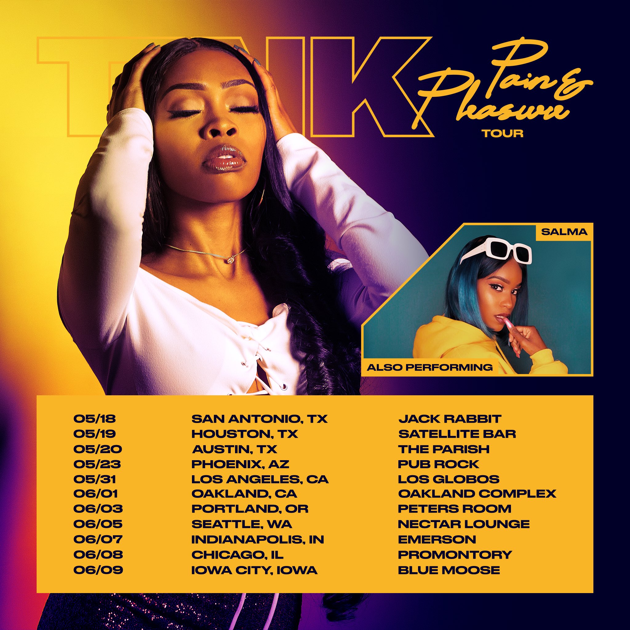 TINK on Twitter "The “Pain & Pleasure Tour” kicks off in 6 dayyys