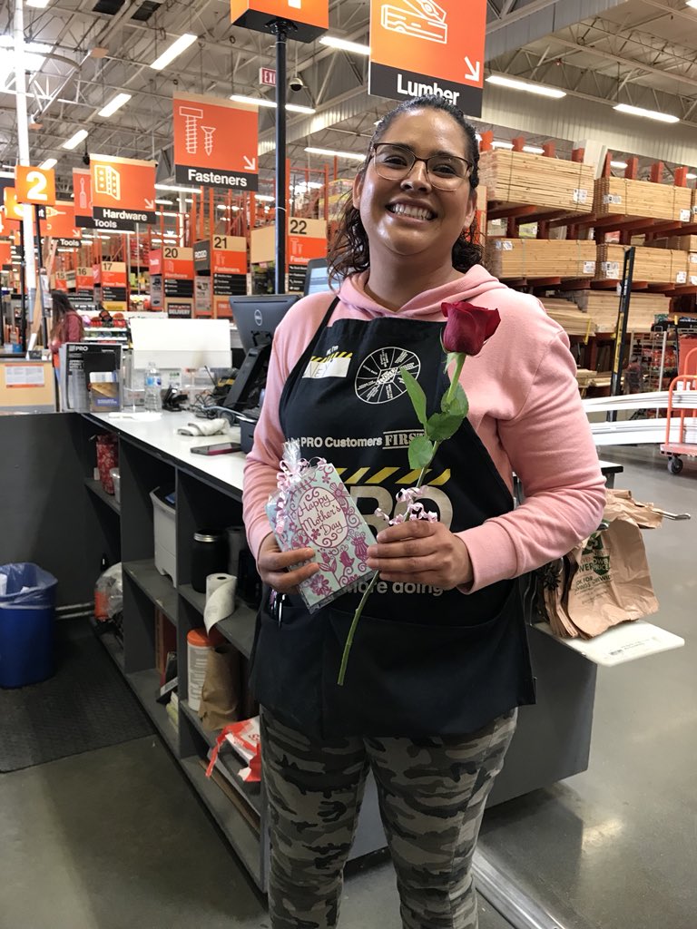 HomeDepot6650's tweet photo. 6650 Cypress celebrating all of our Mom’s. Happy Mother’s Day! @roberthdumas @NotoKara @Allen83hd https://t.co/2KN1zLwB9B
