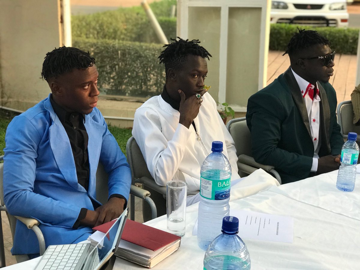 Noblesofficial_'s tweet photo. Mr’s from the street #3Hyenas 🐺 TB #filluppenchami press conference!! Thank you 🇬🇲❤️🙏 https://t.co/xLZcLXy8Xx