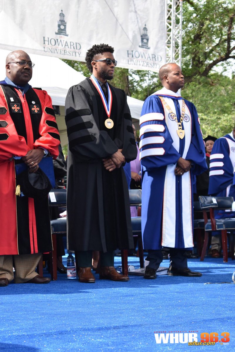 WHURfm's tweet photo. @chadwickboseman Delivers @HowardUโs 2018 Commencement Speech
See more pics and video at https://t.co/4xIY5lyM7H. #howarduniversity #howardgrad18 #howardu #chadwickboseman https://t.co/Z4QUTOiXUF